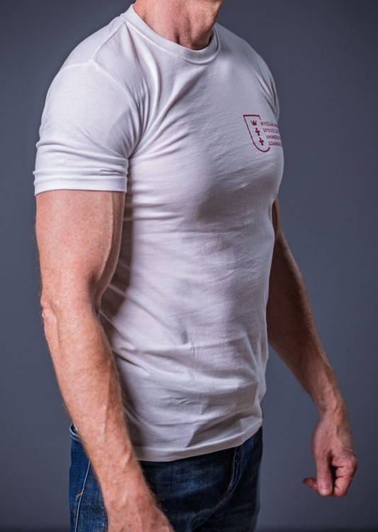 T-shirt STEDMAN Classic-T Fitted z logo WNS WHITE (2).jpg