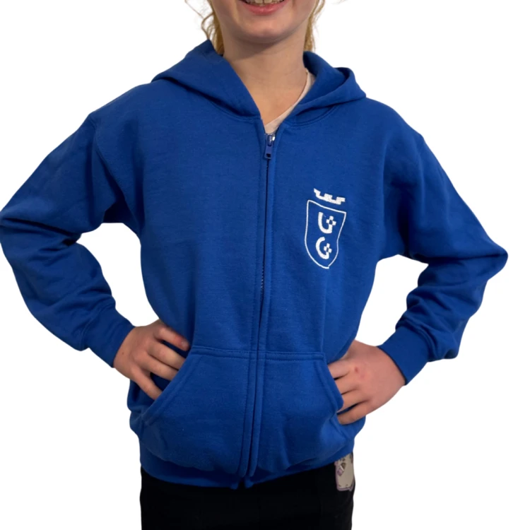 Bluza GILDAN Full Zip Sweatshirt Youth Royal – S (1).PNG